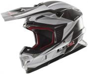 Кросс шлем LS2 MX456 FACTORY WHITE BLACK HI-VIS YELLOW
