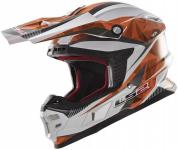 Кросс шлем LS2 MX456 LIGHT QUARTZ WHITE-ORANGE